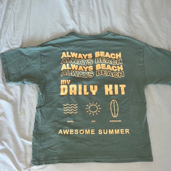 Zara green graphic tee - Picture 2 of 4